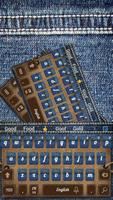 Jeans Cloth keyboard themes Affiche