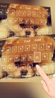 Cute Akita Dog Animal Keyboard syot layar 1