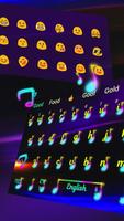 Neon dance notes keyboard 截图 1