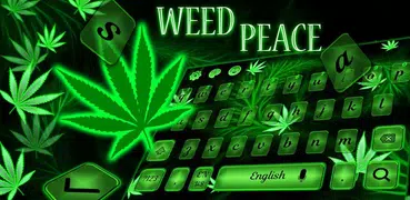 Smoky Weed Leaf Keyboard Theme