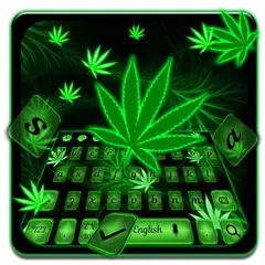Descargar APK de Smoky Weed Leaf Keyboard Theme