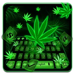 Smoky Weed Leaf Keyboard Theme APK 下載