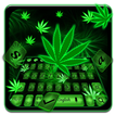 ”Smoky Weed Leaf Keyboard Theme