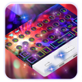 Colorful neon light keyboard