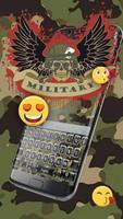 Military camouflage skull keyboard imagem de tela 1