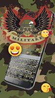 Military camouflage skull keyboard Ekran Görüntüsü 1