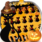 Halloween night pumpkin Keyboard أيقونة