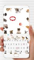 برنامه‌نما Love kitty dog keyboard theme عکس از صفحه