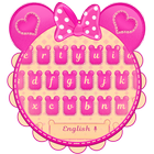 Pink Mouse Keyboard Theme ikona