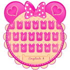Pink Mouse Keyboard Theme icono