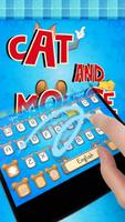 Cat and Mouse keyboard theme постер