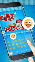 برنامه‌نما Cat and Mouse keyboard theme عکس از صفحه