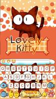 Poster Lovely Kitty Keyboard Theme