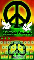 Rasta Peace Reggae Keyboard Affiche