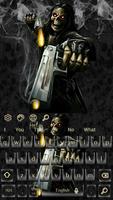 3D Devil Skull Keyboard Theme syot layar 3