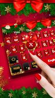 Weihnachten Bogen Tastatur Thema Plakat