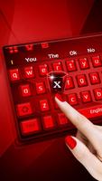 Red Keyboard Theme penulis hantaran