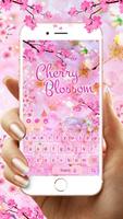 Thème de fleur de cerisier Sakura Keyboard Affiche