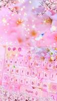 Tema de teclado de flor de cerejeira Sakura imagem de tela 2