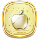 Złota Klawiatura Klawiatura Apple Keyboard aplikacja