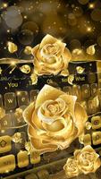 Thème de clavier de luxe Gold Rose Deluxe Affiche