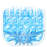 Blue Frost Snowflake keyboard Theme simgesi