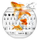 Motyw klawiaturowy Gold Fish Aquarium aplikacja