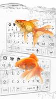Thème du clavier Gold Fish Aquarium capture d'écran 2