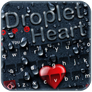 Thème de clavier Droplet Love Heart APK