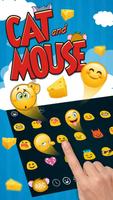 Cat & Mouse Cartoon Keyboard Theme screenshot 1