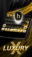 Gold and Black Luxury Keyboard capture d'écran 2