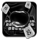 Black Shiny Apple Keyboard Theme APK