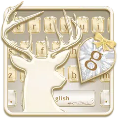 White Gold Theme Keyboard APK download