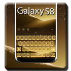 Keyboard for Gold S8 Theme icon