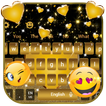 Tema Keyboard Golden Heart Luxury