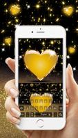 Golden Heart Luxury Keyboard Theme screenshot 1
