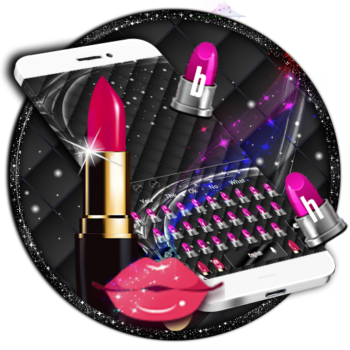 Pink Lipstick Keyboard Theme