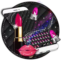 Скачать Pink Lipstick Keyboard Theme APK