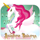 Vivid Rainbow Unicorn wings keyboard APK