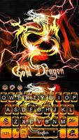 Le thème de clavier de Dragon d'or est Affiche