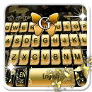 Golden Butterfly Keyboard thème APK