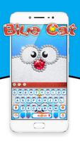 Blue Cat Diamond Keyboard plakat