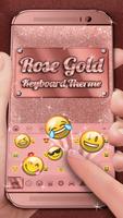 Rose Gold Keyboard Theme تصوير الشاشة 3