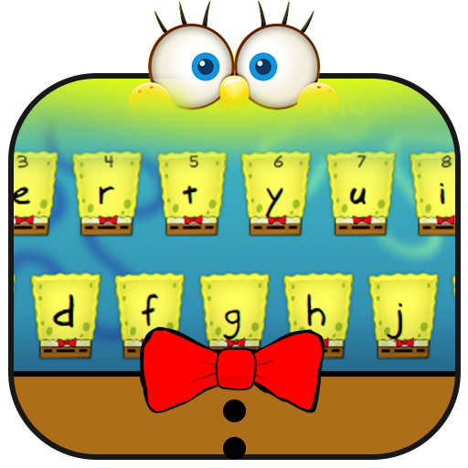 Yellow Cartoon Keyboard Theme