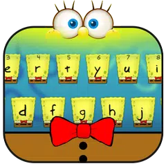 Yellow Cartoon Keyboard Theme