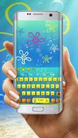 Yellow Cartoon Keyboard Theme capture d'écran 2