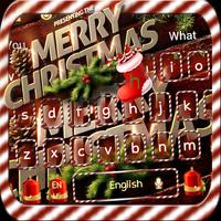 Christmas gift keyboard Affiche