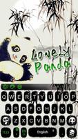 Beau thème de clavier de Panda Affiche
