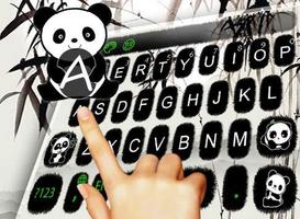 Lovely Panda Keyboard Theme اسکرین شاٹ 2