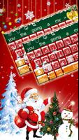 Red Christmas Keyboard Theme Affiche